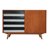 U-458 black and white sideboard by Jiri Jiroutek for Interier Praha