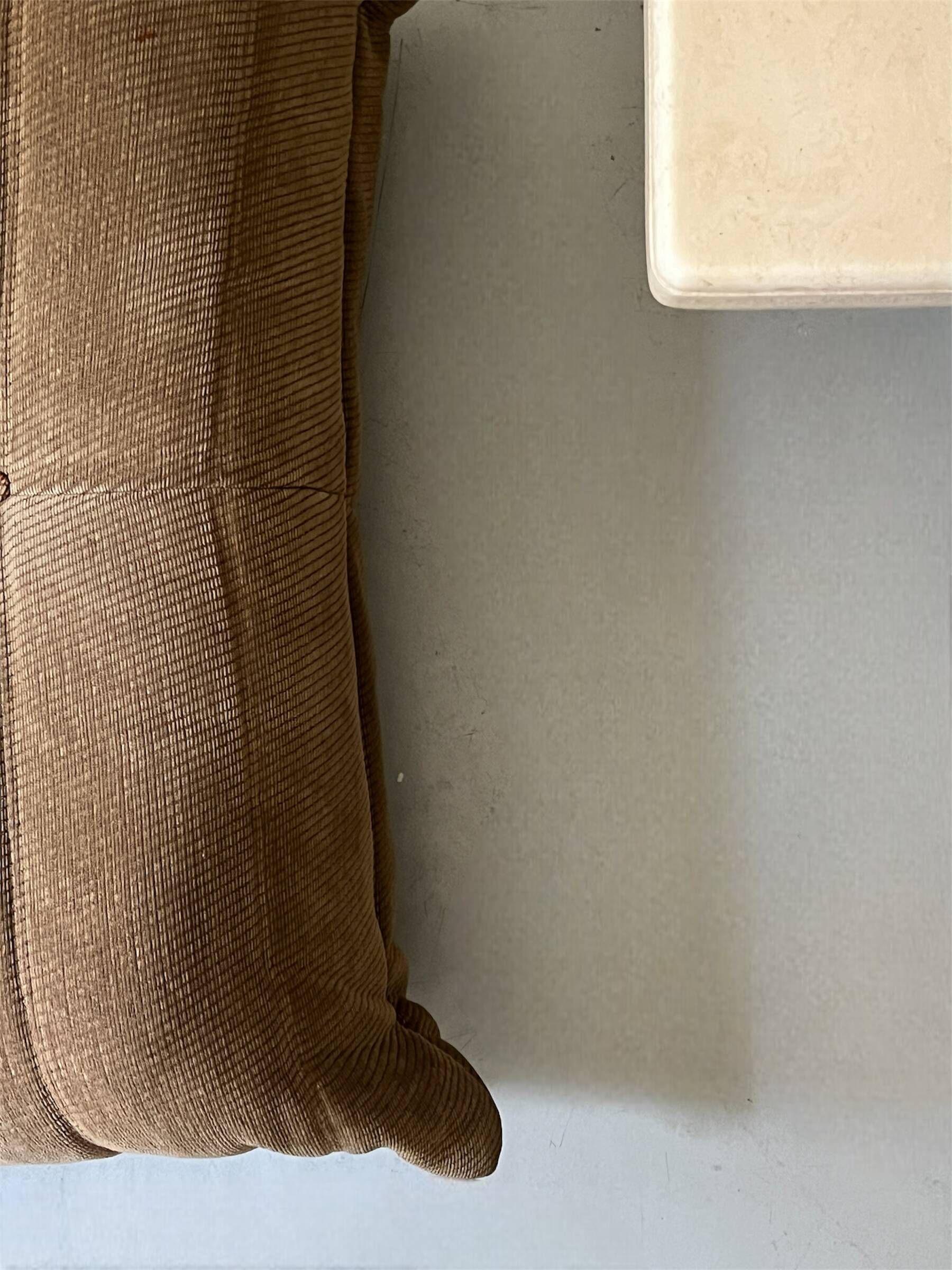 Square travertine coffee table, Italy 1970