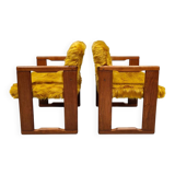 Italian vintage dining chairs 'Fluffy' Tobia & Afra Scarpa