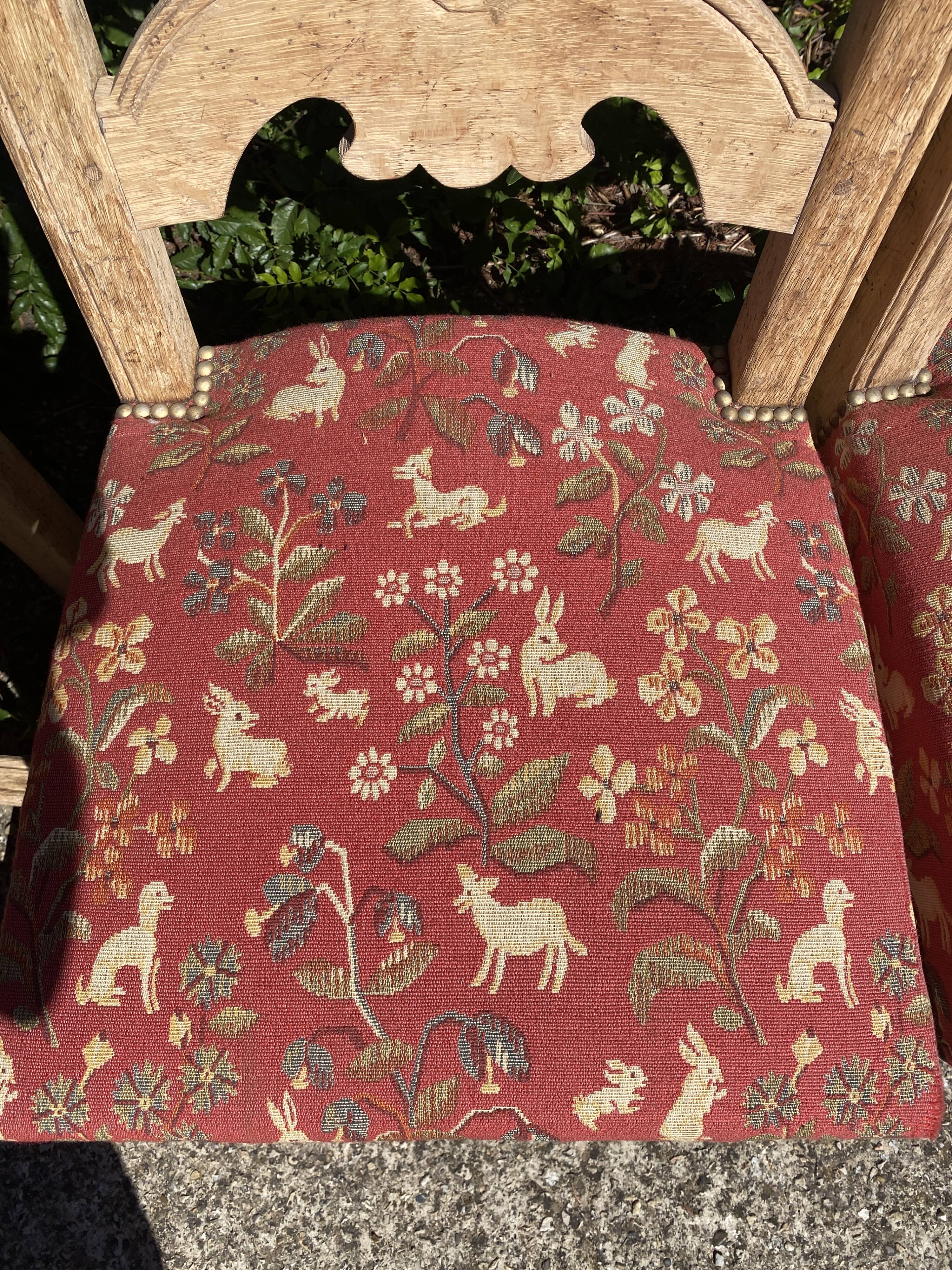 4 chaises de Style Louis XIII