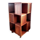 Danish teak revolving library 1960