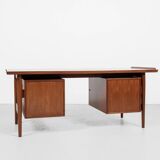 Midcentury Danish desk in teak by Arne Vodder for Sibast 1960s - 180cm