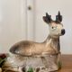 Antique Caugant ceramic terrine in the shape of a doe