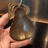 Empty pocket pear in solid brass or bronze