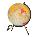 Luminous globe Taride 1960- glass world map