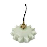 Vintage green opaline pendant light