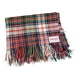Jaeger tartan pattern blanket, 100% wool - 117x87 - Ref 855