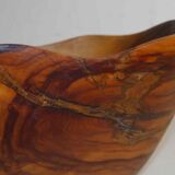 Old olive salad dish signed "Tony Bain Vallauris"