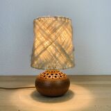 Sandstone lamp workshop 7 suns by Bernadette Ver Eecke Scherrer, wool
