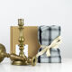 2 candle holders and 2 tea towels — All fire all flame #65