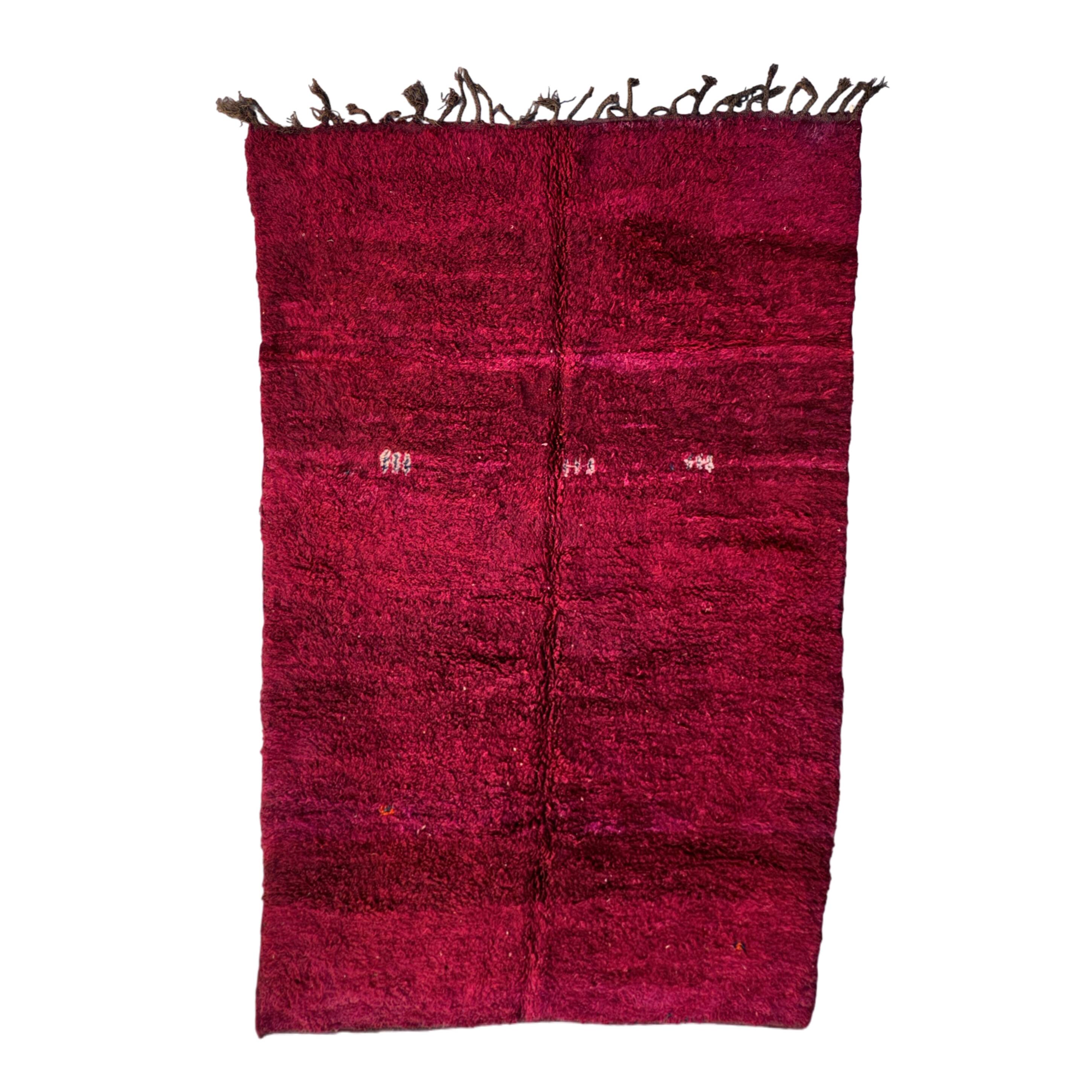 Moroccan rug Beni M'Guild purple - 258 x 174 cm