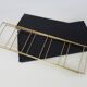 Vintage black and gold String design shelf. 60s