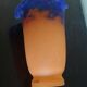 Muller Freres Luneville - Tulip Corolla Orange-Violet Marbled Glass