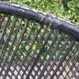 Armchair emmanuel in vintage wicker