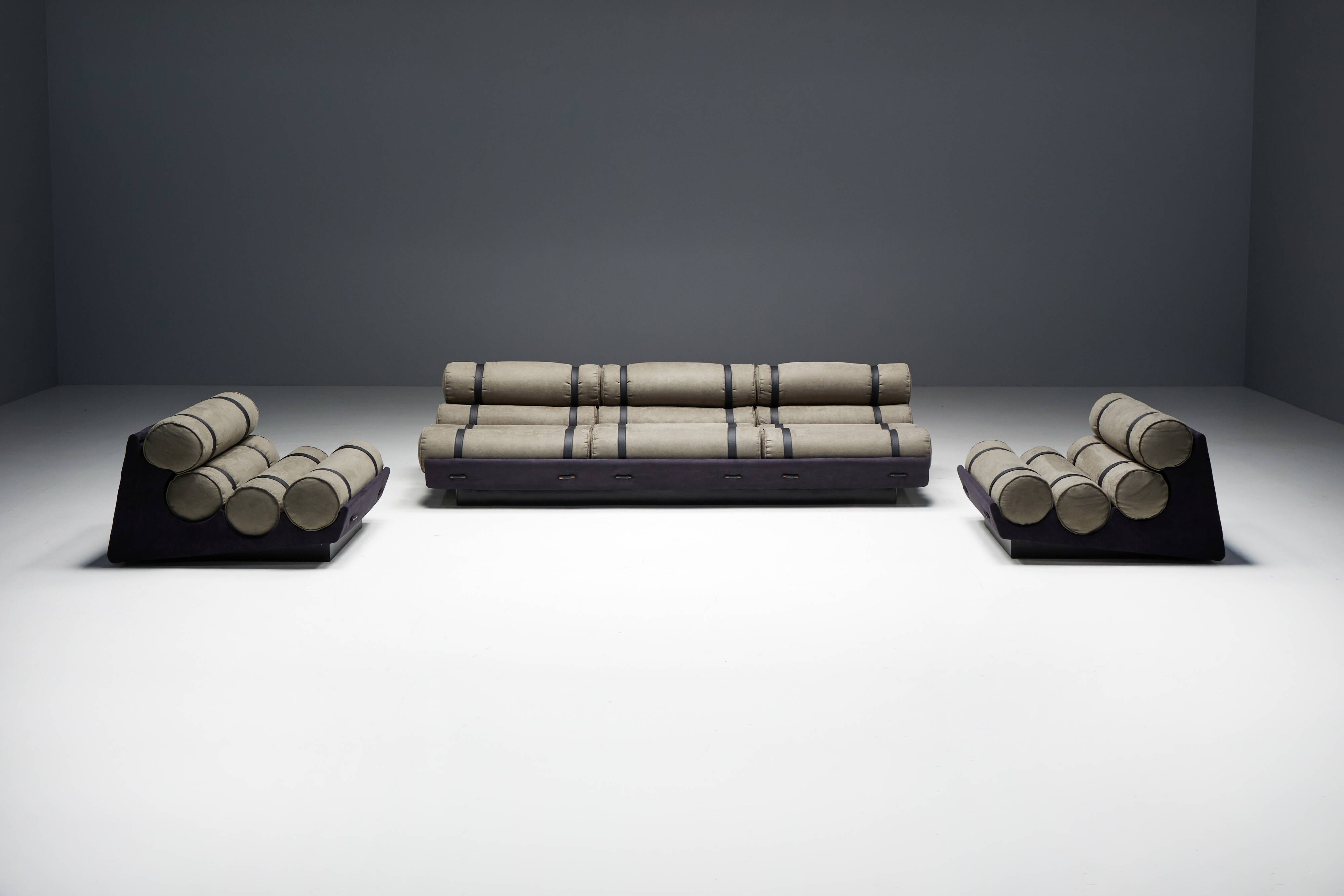 Mid-Century Cylindrical Sofa, Brazil, 1970s