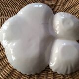Plat en porcelaine blanche