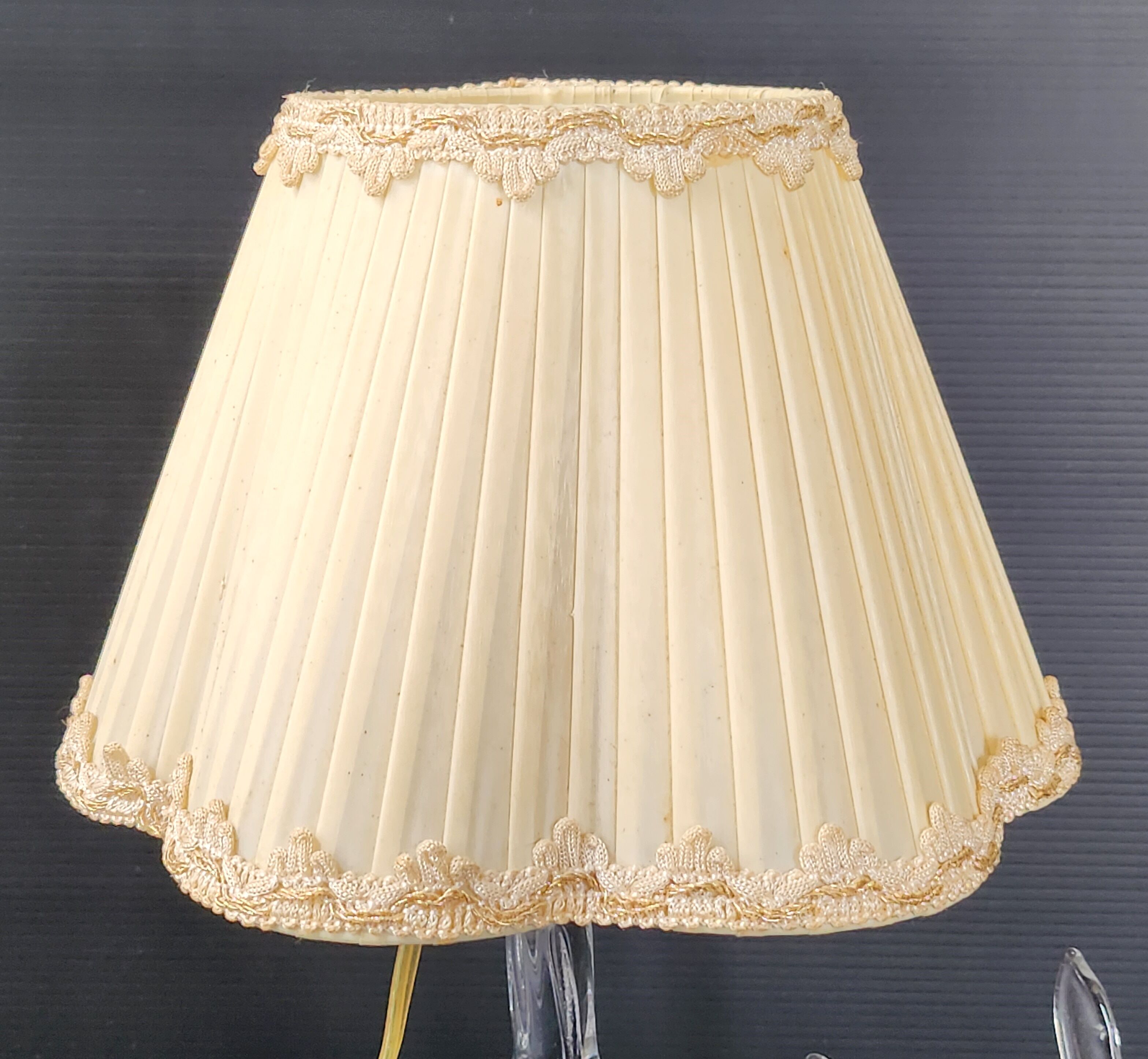 Lampe tripode vintage 1960 cristal