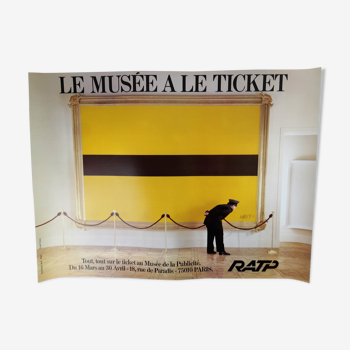 The museum has the ratp ticket poster