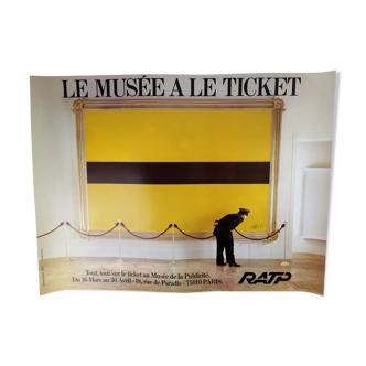 The museum has the ratp ticket poster