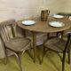 3 chairs bistro Fishel early 20th.