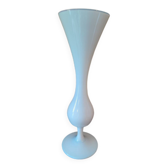 White Opaline Vase 1970s
