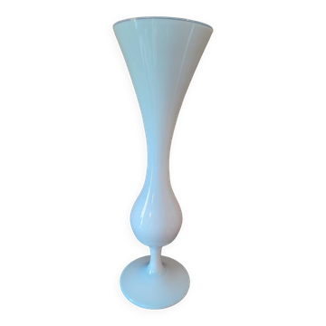 White Opaline Vase 1970s
