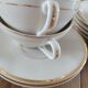 6 vintage Baudour Cerabel cups and saucers