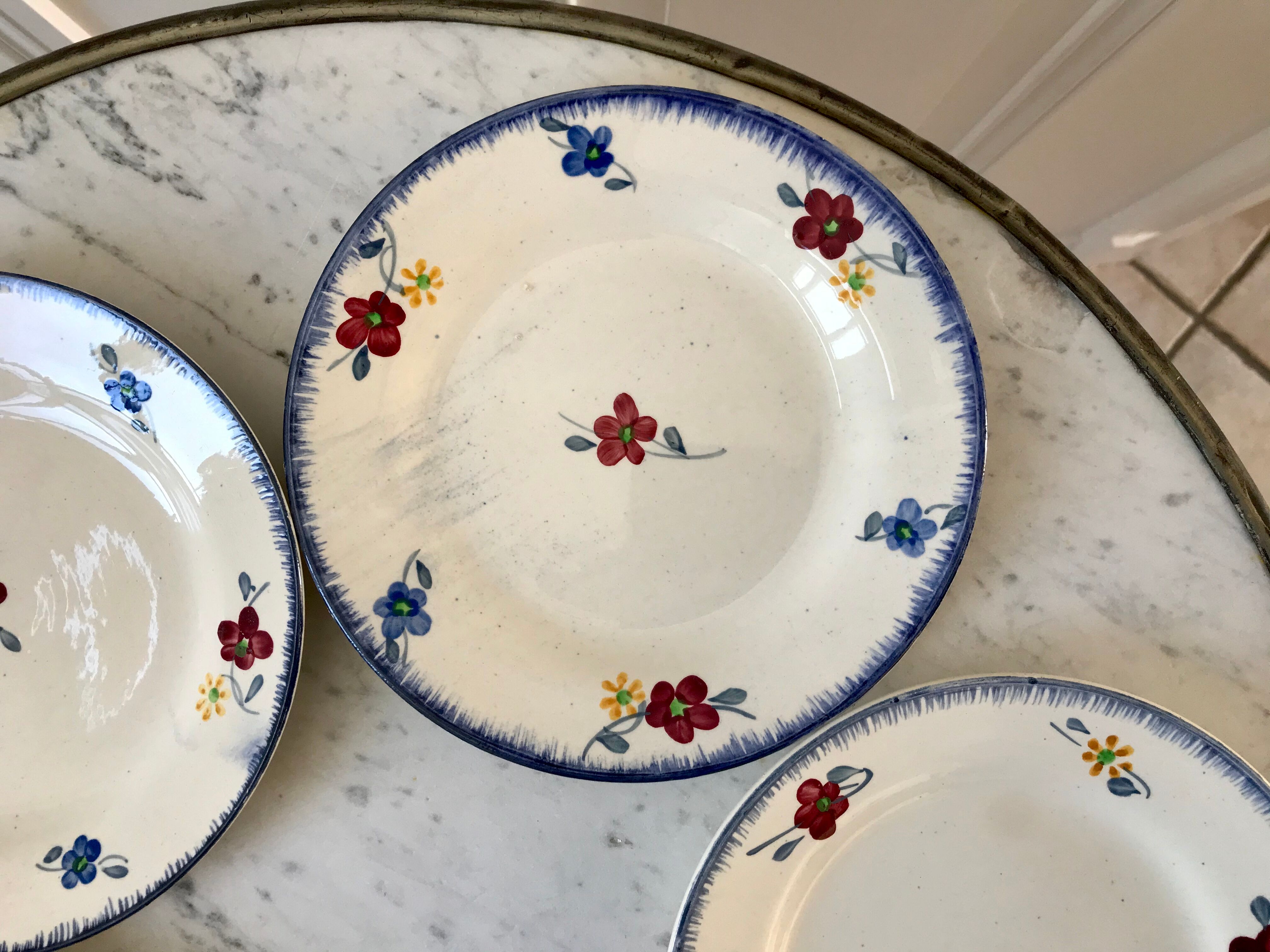 Set of 5 digoin dessert plates mary-Lou model