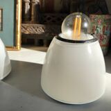 Pair of wall lights/White opal glass & Metal/Design Artémide/G Gismondi