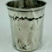 Silver timbale XlXeme poincon minerve large size 67 grams