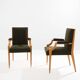 Set de fauteuils en frêne Néoclassiques d’André Arbus 1940