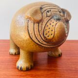 Vintage Lisa Larson pour Gustavsberg Midi Bulldog Ceramic Sculpture. Céramique Bulldog vintage.