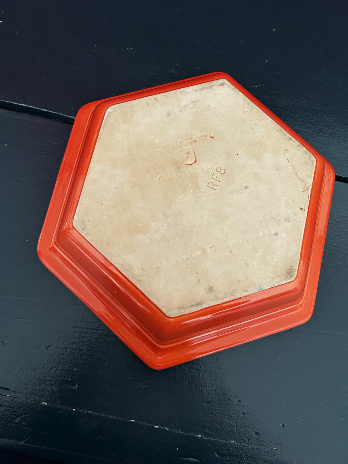 Hexagonal dish by Émile Henry