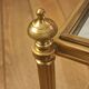 Rolling dessert trolley in gilded brass style Jansen