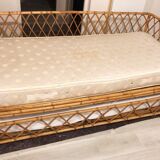 Bed rattan with extra bed