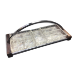Aperitif servant or appetizer, mirror tray, 50s