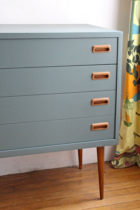 Scandinavian teak chest of drawers