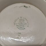 Large Longwy Emaux Dish Model Tropic D35 CM To Hang Or Other Decoration