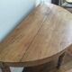 Console ancienne demi lune bois