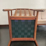 Vintage Scandinavian teak lounge — 3-seater sofa and two armchairs.