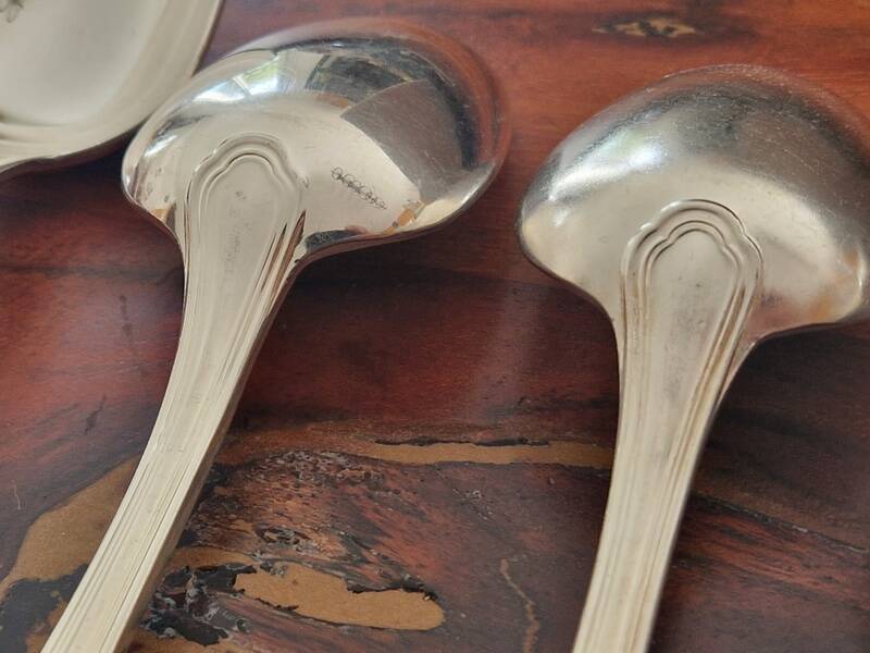 Christofle - Set of 12 table spoons model Spatours - Silver-plated metal