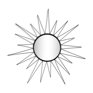 Miroir soleil fer forgé