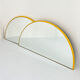 Miroir jaune demi-cercle, 1970s