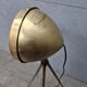 Former Ducellier lighthouse in polished brass on adjustable brass tripod