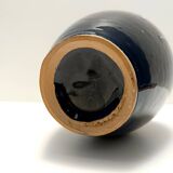 Multicolored Glazed Earthenware Vase by Roberto Rigon for Bertoncello, Ital
