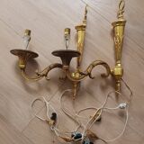 Pair wall light candlesticks