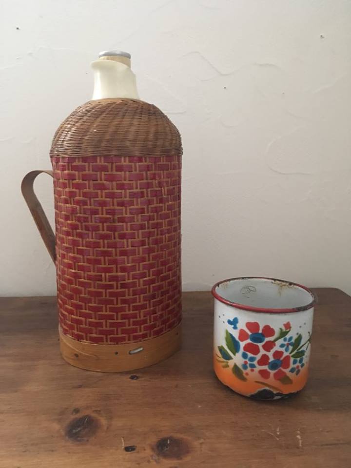 Vintage thermos bottle