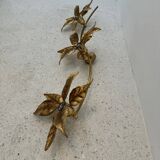 Large brass wall light, Willy Daro