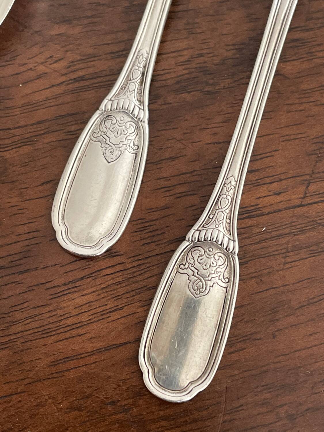 6 Laparra solid silver mocha spoons