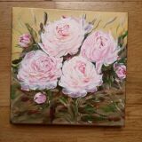 Pink peony paintings
